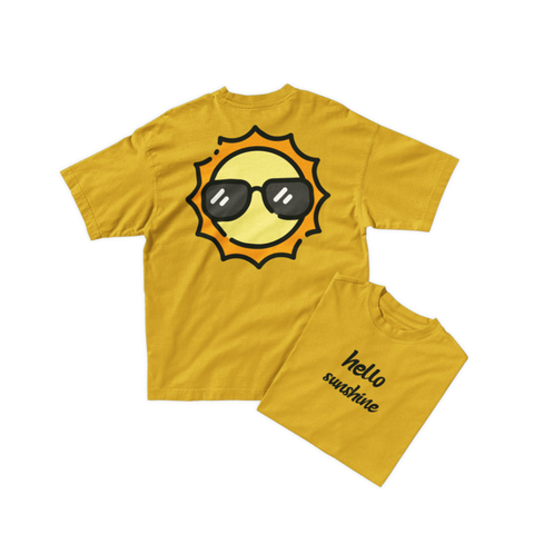 Áo Thun In Hình Hello Sunshine – Mặt Trời Cool Ngầu, Form Unisex
