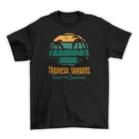 Áo Thun Nam Nữ COR UNITEΕ Tropical Dreams Forever Summer Áo Đi Biển Đẹp